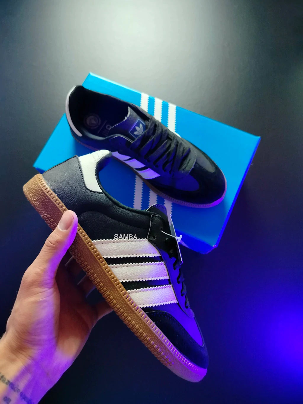 ADIDAS SAMBA PRETO/CAMURÇA