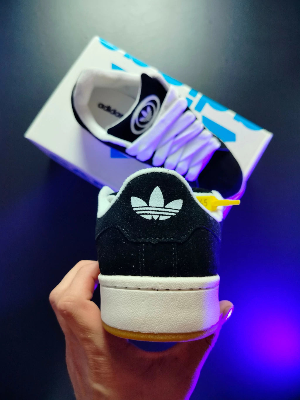 ADIDAS CAMPUS MASCULINO PRETO/BRANCO