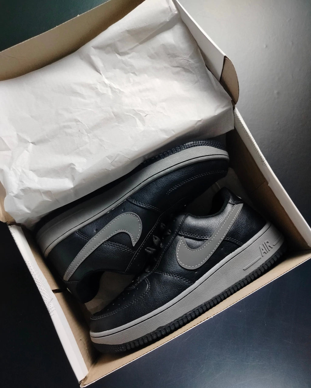 AIR FORCE MASCULINO PRETO/GRAFITE