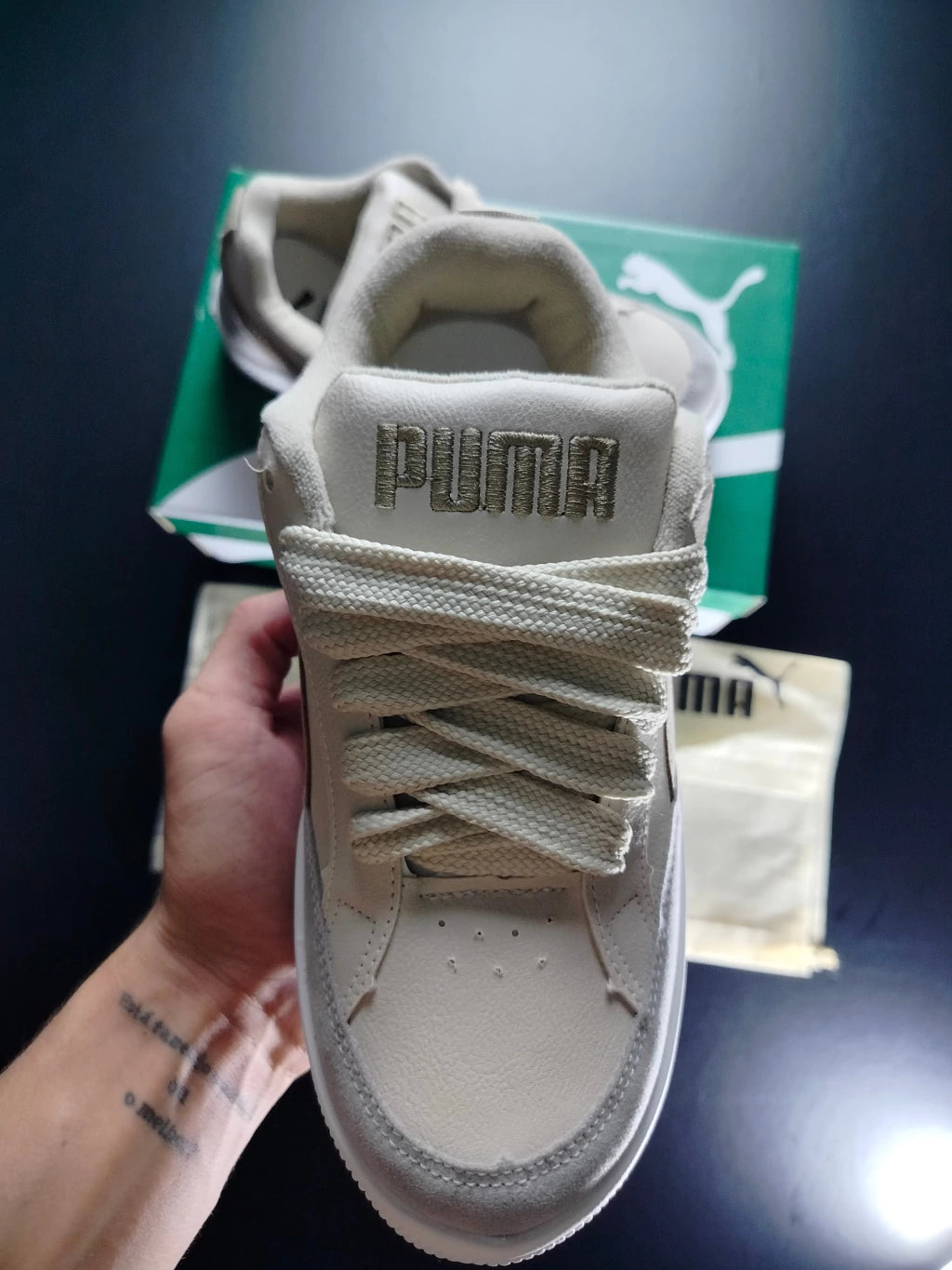 PUMA PARK FEMININO BEGE/CINZA